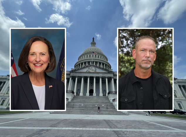 Fischer and Osborn in front of U.S. Capitol