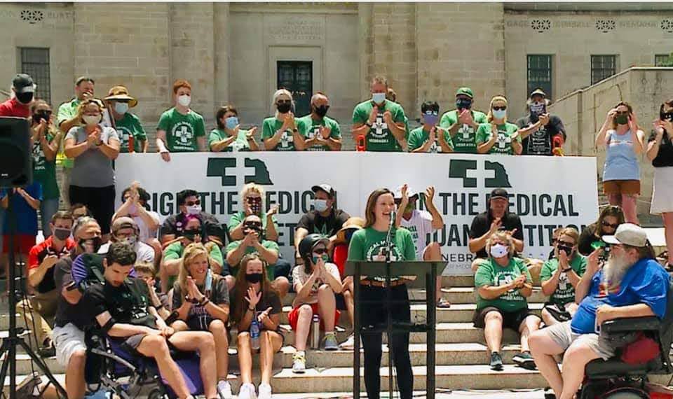 Nebraska Medical Marijuana Advocates at State Capitol